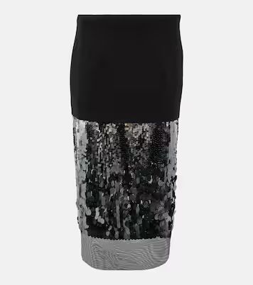 Sequin-trimmed midi skirt | Mytheresa (US/CA)