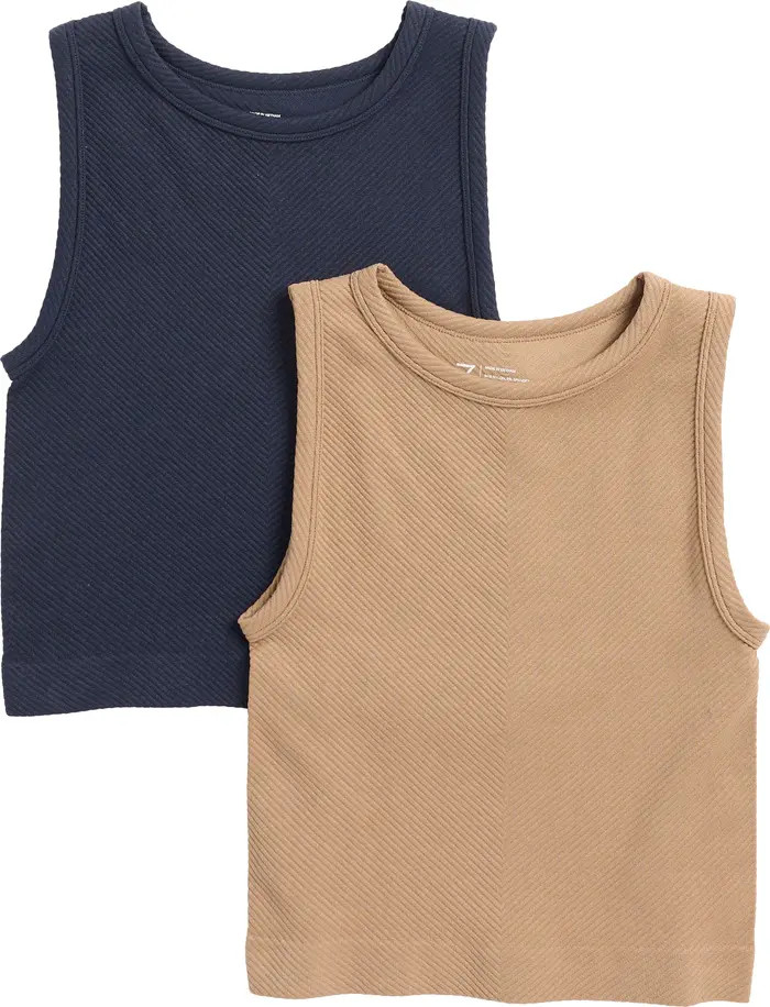 Z by Zella 2-Pack Seamless Tanks | Nordstromrack | Nordstrom Rack