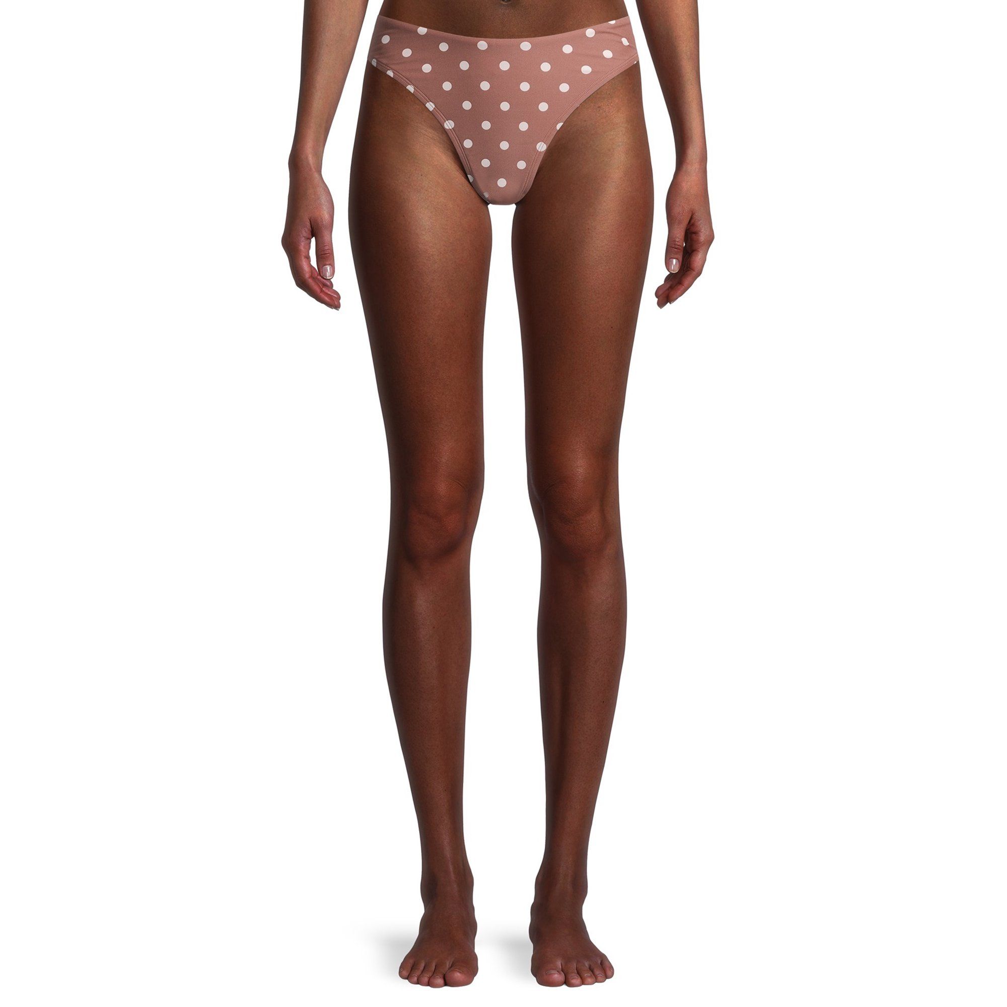 Time and Tru Women’s Polka Dot Print Bikini Swim Bottoms | Walmart (US)