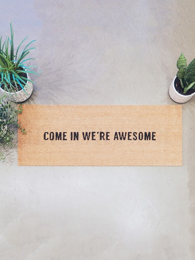 We're Awesome Large Doormat | The Cross Decor & Design