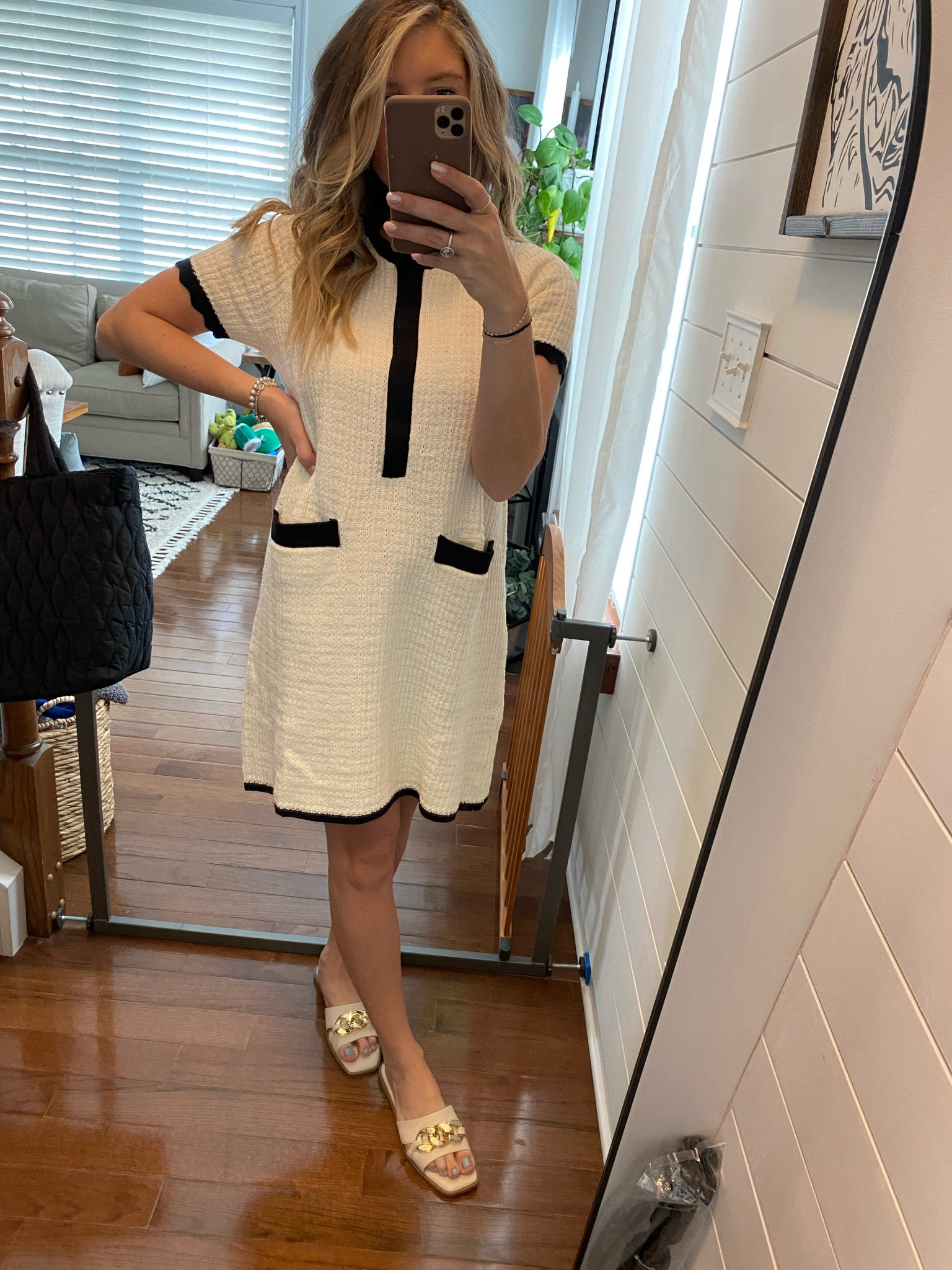 Obsessed with this dress. All the Jackie o vibes. Wish I would have sized down to an XS though! 

#LTKstyletip #LTKunder50 #LTKfamily