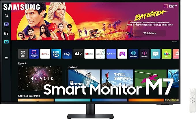 SAMSUNG 43" M70B Series 4K UHD USB-C Smart Monitor & Streaming TV, 4ms, 60Hz, HDR10, Wireless Dis... | Amazon (US)