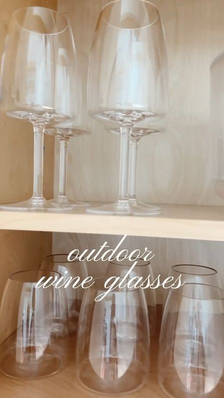 Outdoor wine glasses I’m so excited to share! #StylinAylimHome 