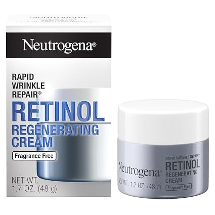 Neutrogena Retinol Face Moisturizer, Rapid Wrinkle Repair, Fragrance Free, Daily Anti-Aging Face ... | Amazon (US)