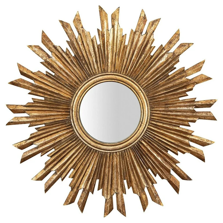 3R Studios 35.5 in. Gold Sunburst Wall Mirror | Walmart (US)