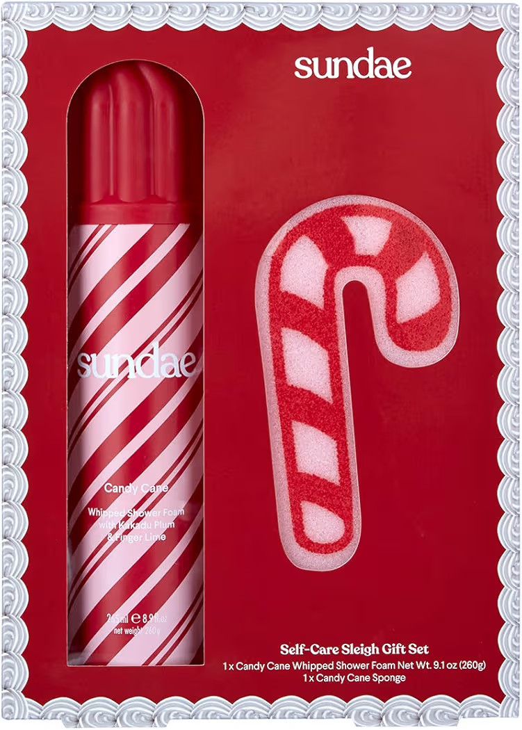 sundae Limited Edition Candy Cane Whipped Body Wash Shower Foam with Gift | Amazon (US)