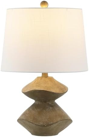 JONATHAN Y JYL4062A Laken 21.5" Minimalist Coastal Resin/Iron 2-Stack Cairn LED Table Lamp, Brown... | Amazon (US)