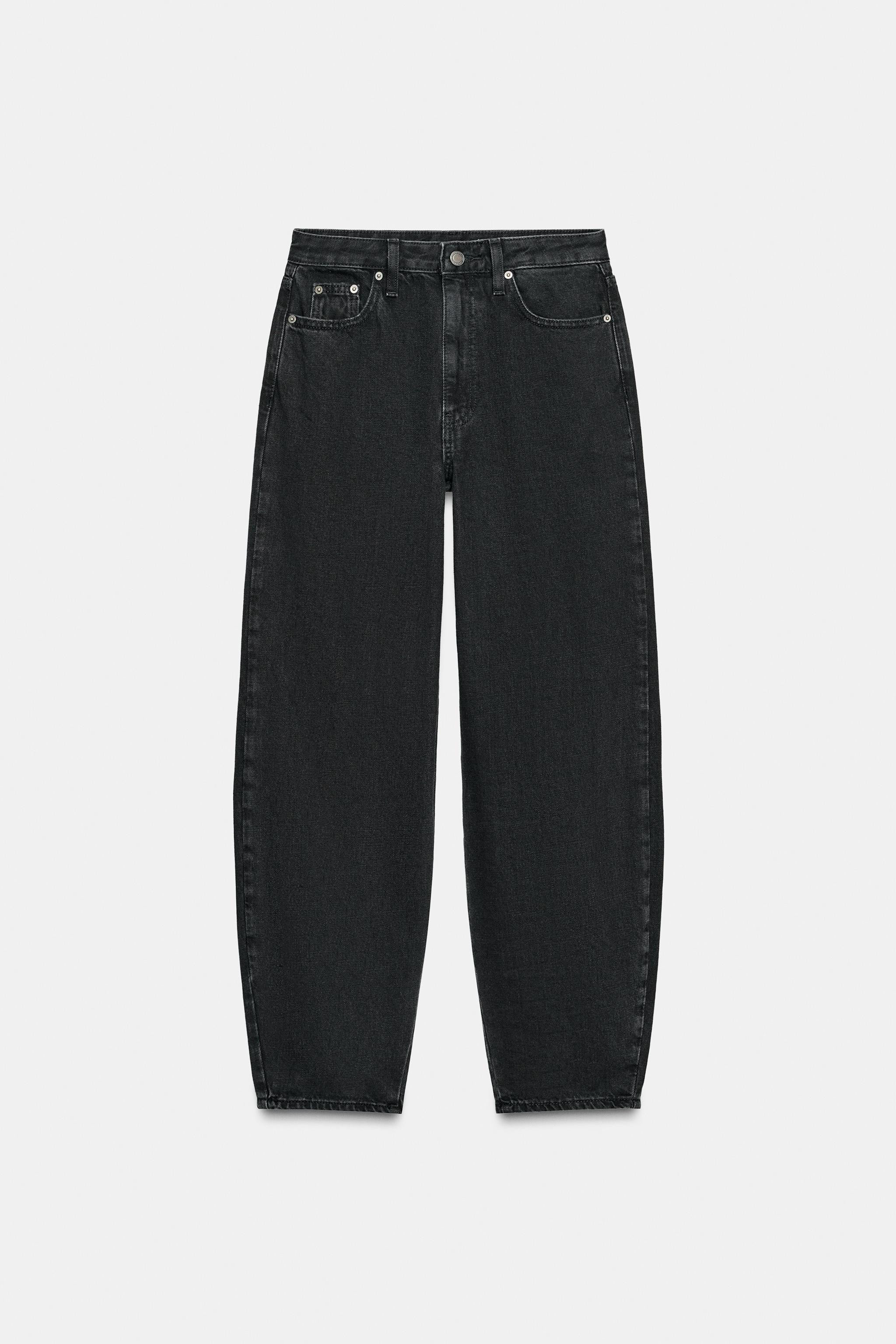 ZW COLLECTION BARREL MID-WAIST JEANS | Zara UK