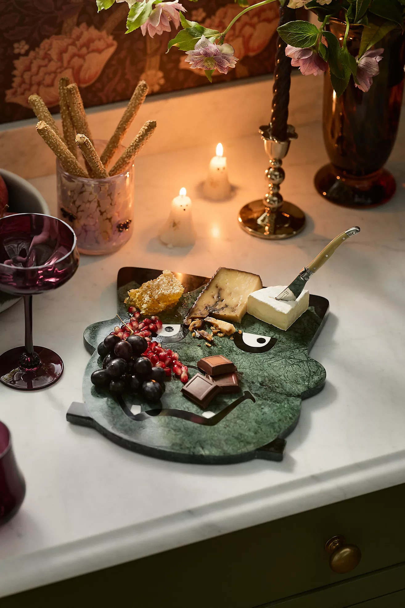 Halloween Marble Cheese Board | Anthropologie (US)