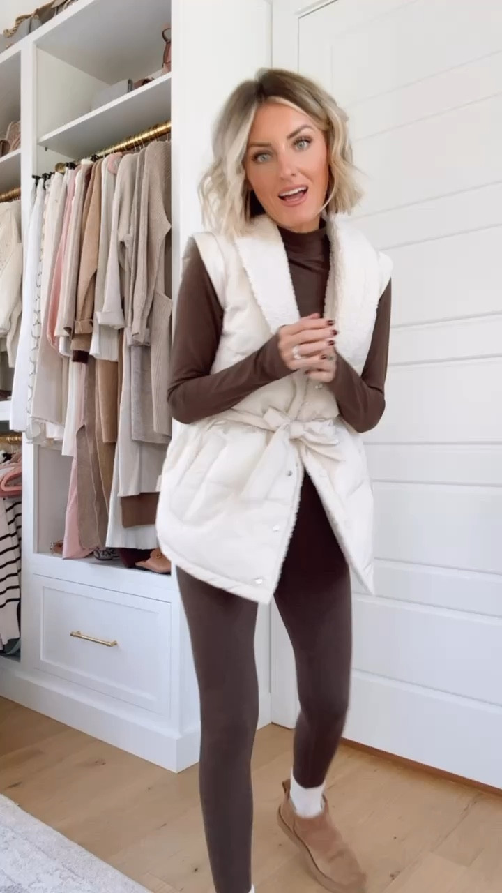 How cute are these pieces from Varley? Wearing XS!

Loverly Grey, Varley, brown leggings, puffer vest, fleece vest, athleisure, travel outfit, carpool outfit 

#LTKSeasonal #LTKTravel #LTKStyleTip