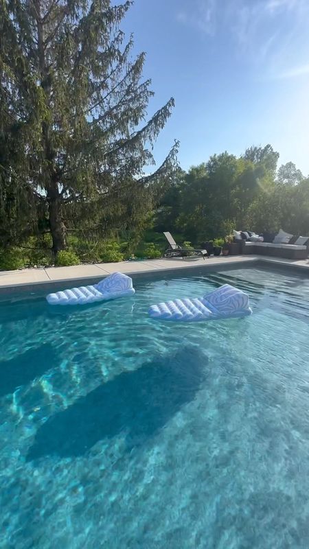 Ergonomic & stylish pool floaties, for both kids & adults. Over 5’ long. Cup holder & connection tie off points to float together. Sunshine summertime, here we come! 

#LTKParties #LTKFamily #LTKHome
