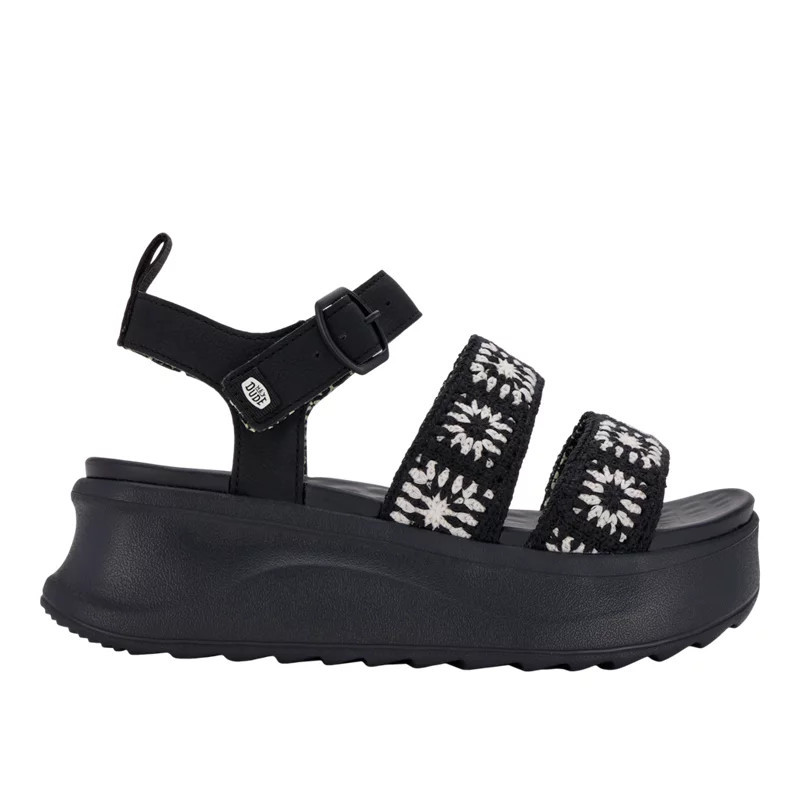 Hey Dude Women's Delray Buckle Cottage Crochet Sandals | Academy Sports + Outdoors