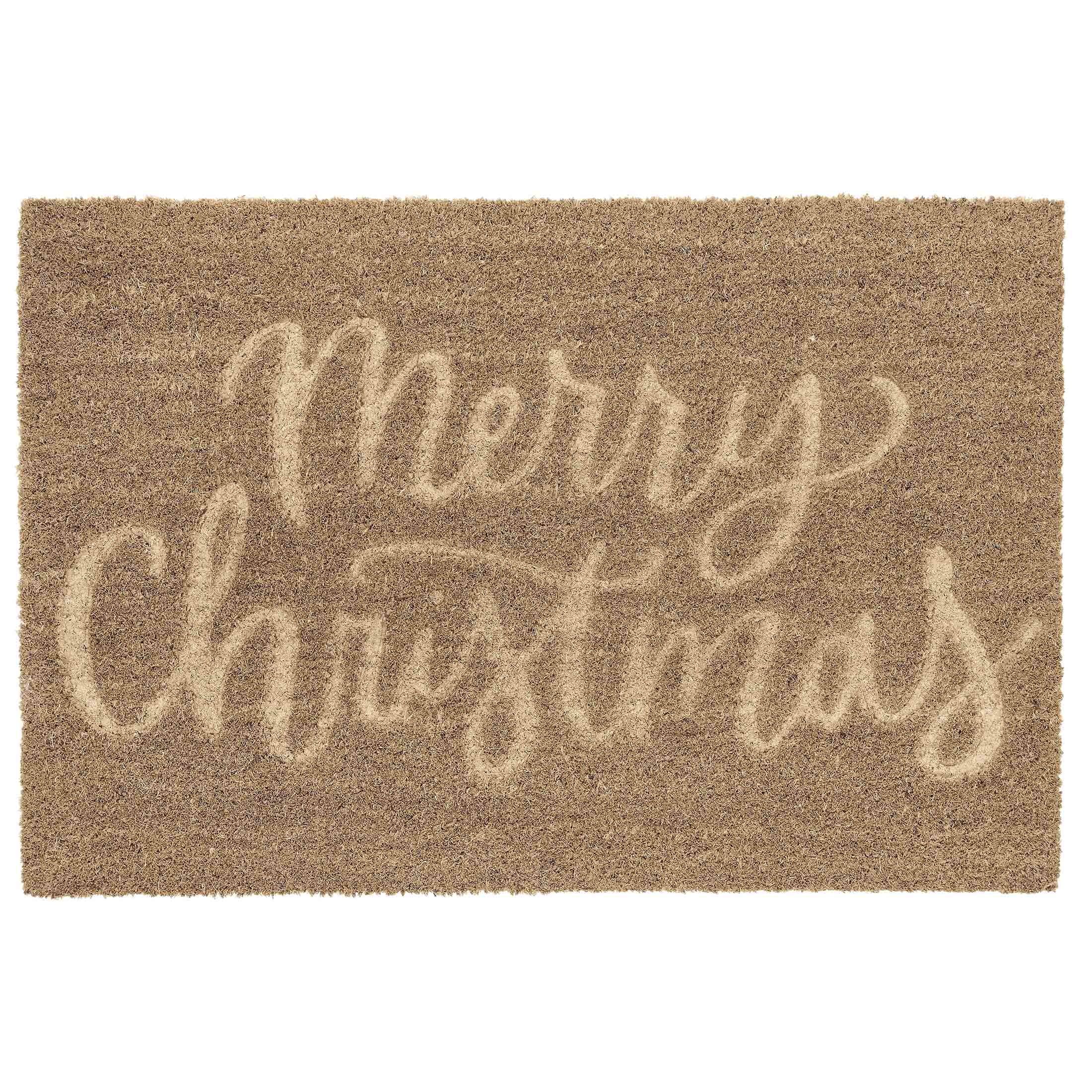 My Texas House Embossed Merry Christmas Coir Doormat, 30" x 48" - Walmart.com | Walmart (US)
