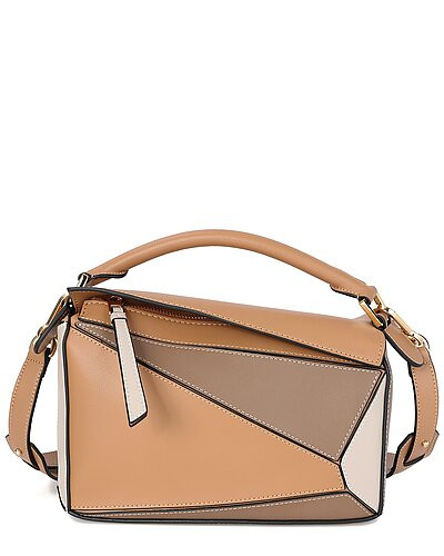 Geometric Leather Messenger Bag | Rue La La
