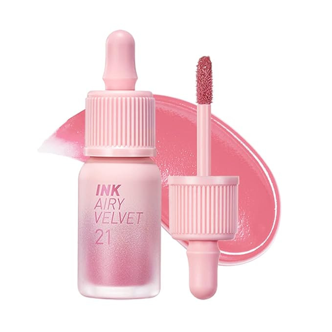 Peripera Ink Airy Velvet Lip Tint, Liquid Lip (0.14 fl oz, 021 FLUFFY PEACH) | Amazon (US)