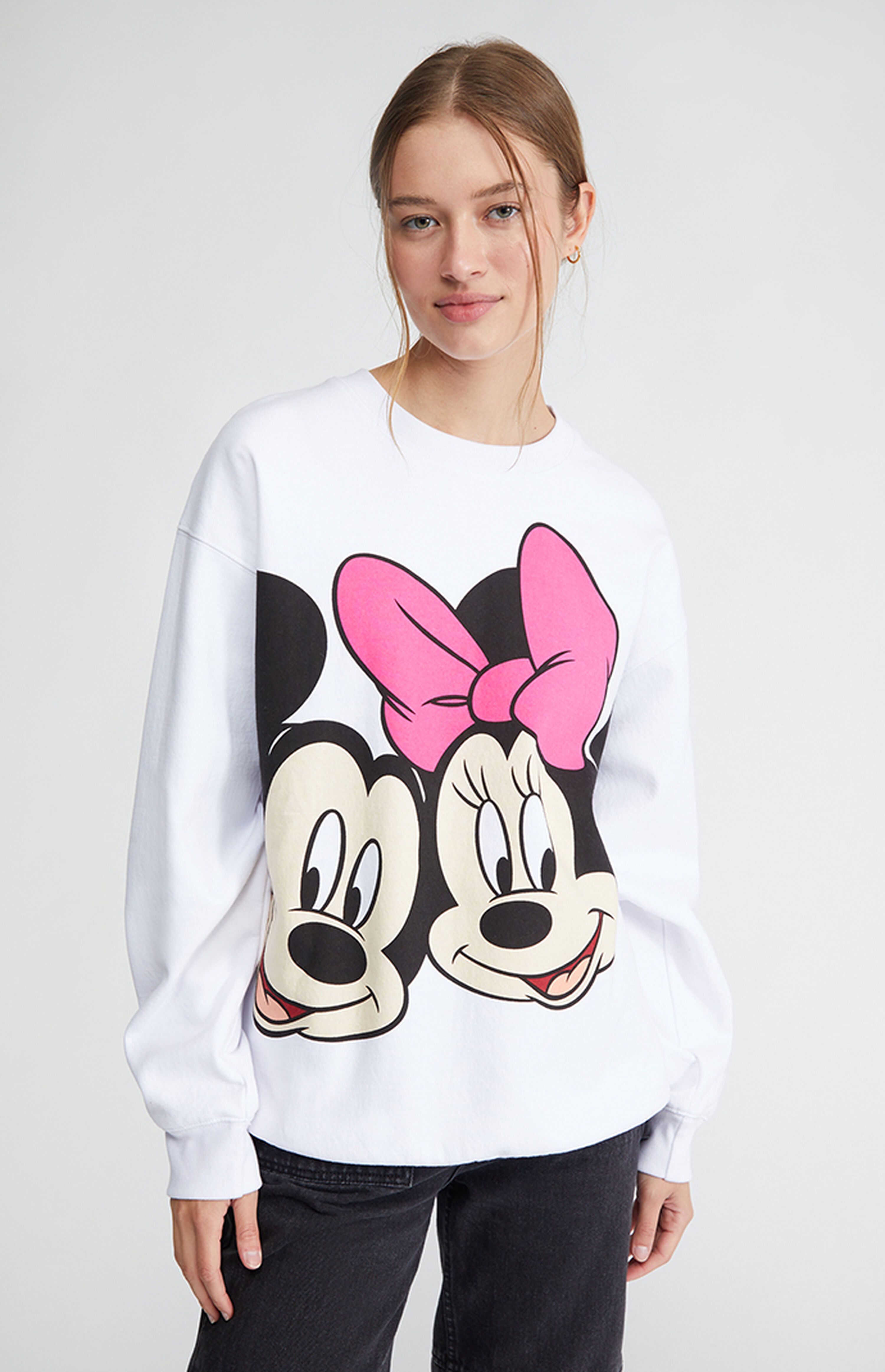 Disney Jumbo Mickey & Minnie Crew Neck Sweatshirt | PacSun | PacSun