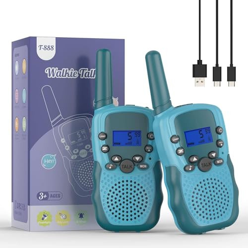 Selieve Walkie Talkies for Kids, Rechargeable Kids Toy for 3 4 5 6 7 8 Year Old Boys Girls, Walkie Talkies Long Range with 22 Channels for Outdoor Adventures, Camping, Hiking | Amazon (US)