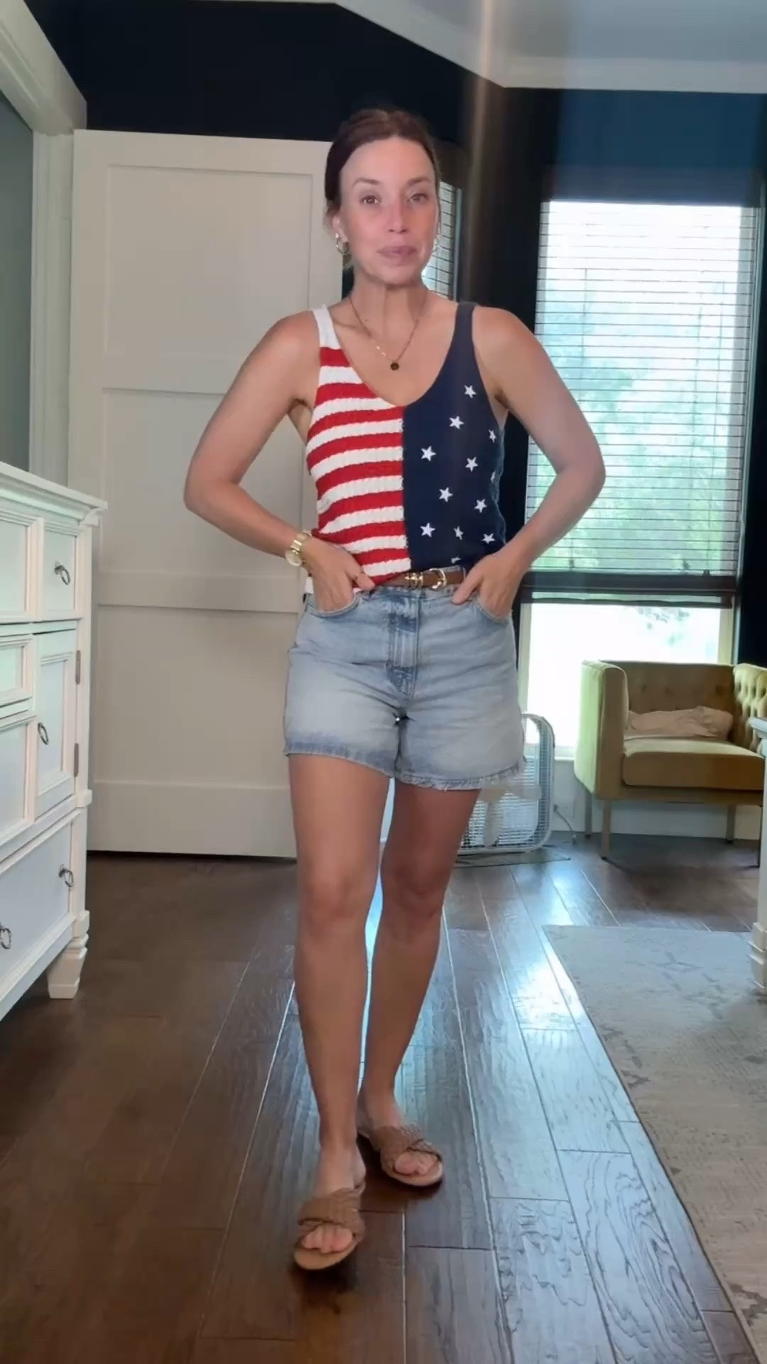 One of my favorite thrift finds ever 🇺🇸 Since I can’t link the exact outfit, I added a roundup of similar American flag tops for y’all!

#LTKOver40
