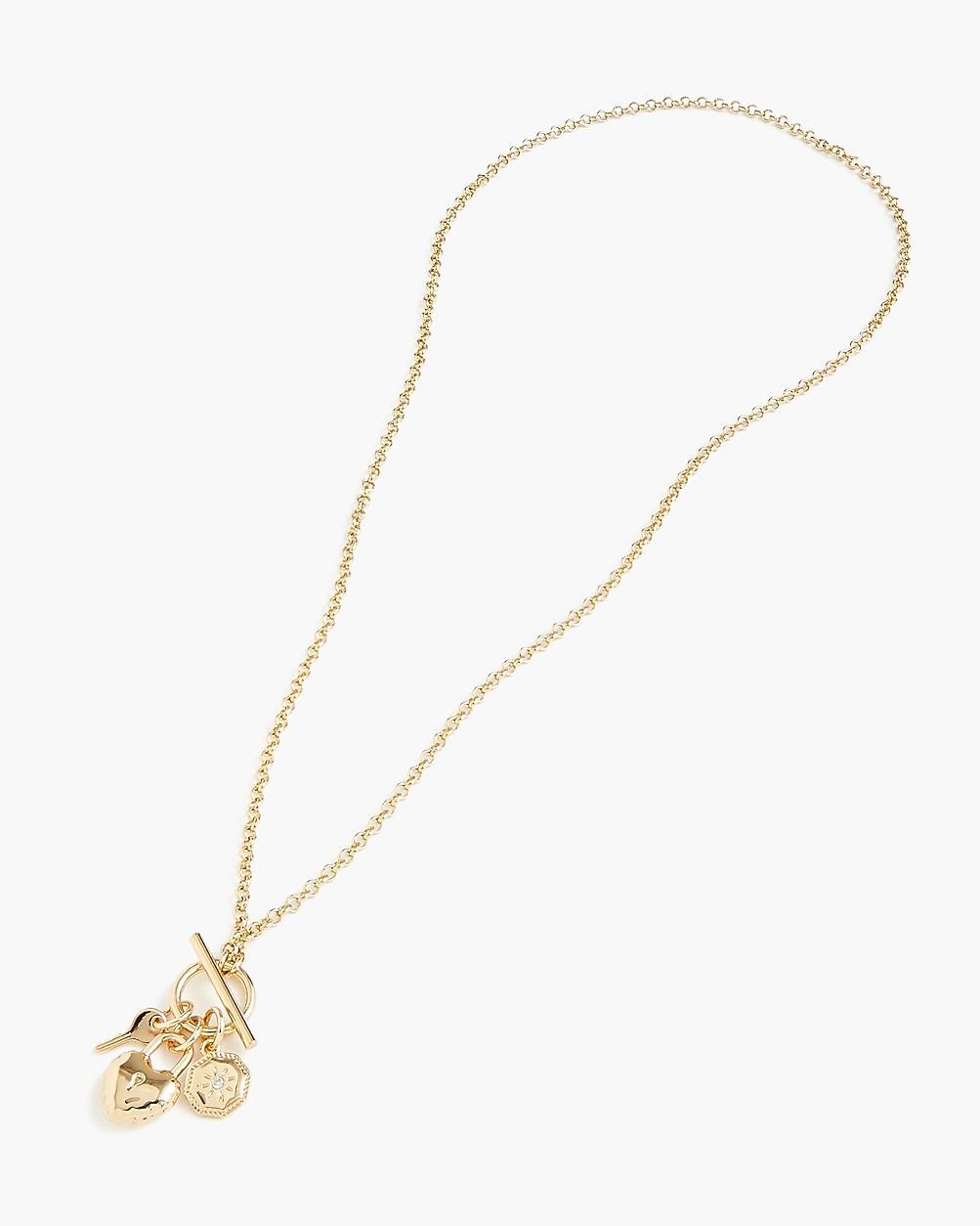 Lock and key charm necklace | J.Crew Factory