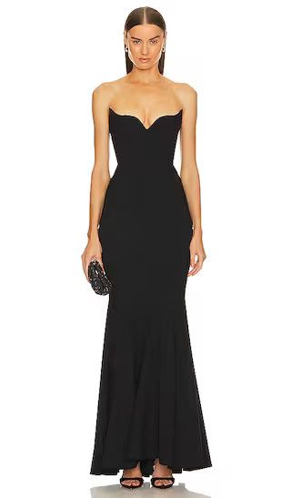 x REVOLVE Billie Gown in Black Gown | Formal Dress | Winter Wedding Guest Dress #LTKwedding | Revolve Clothing (Global)