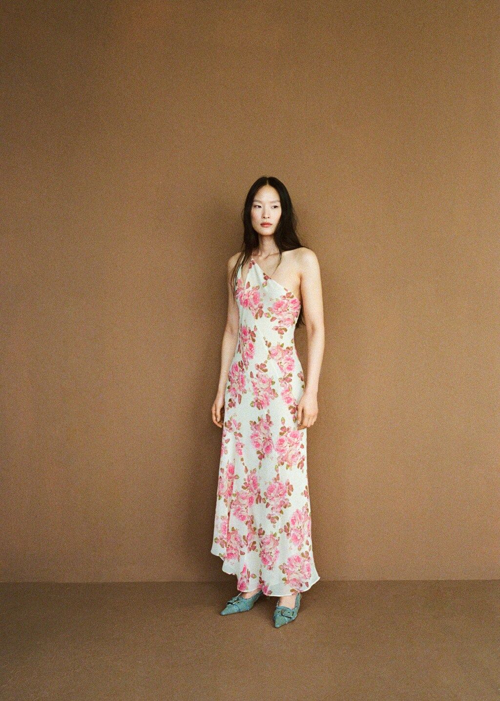 Asymmetrical floral dress -  Women | Mango USA | MANGO (US)