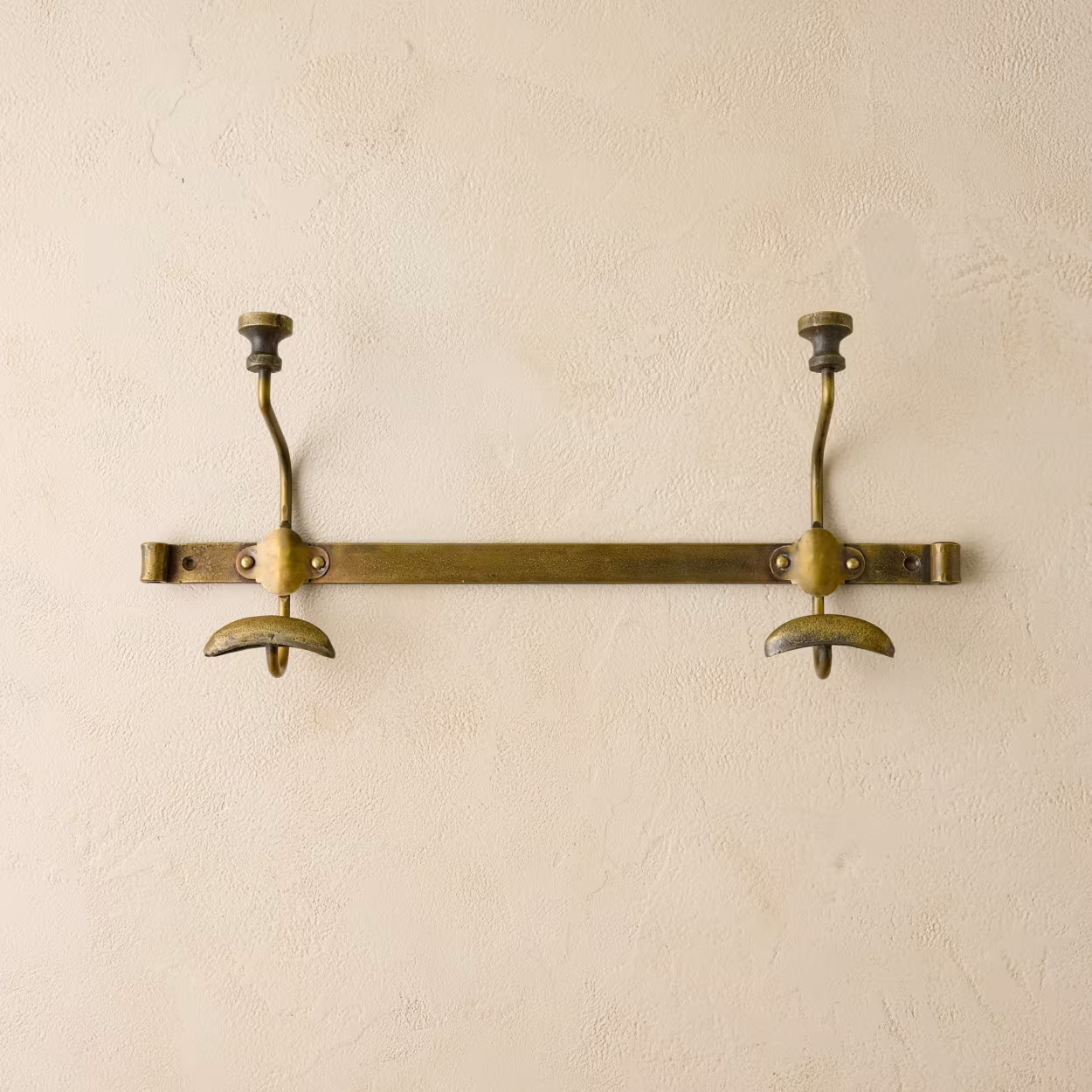 Duke Antique Brass Metal Wall Hooks | Magnolia