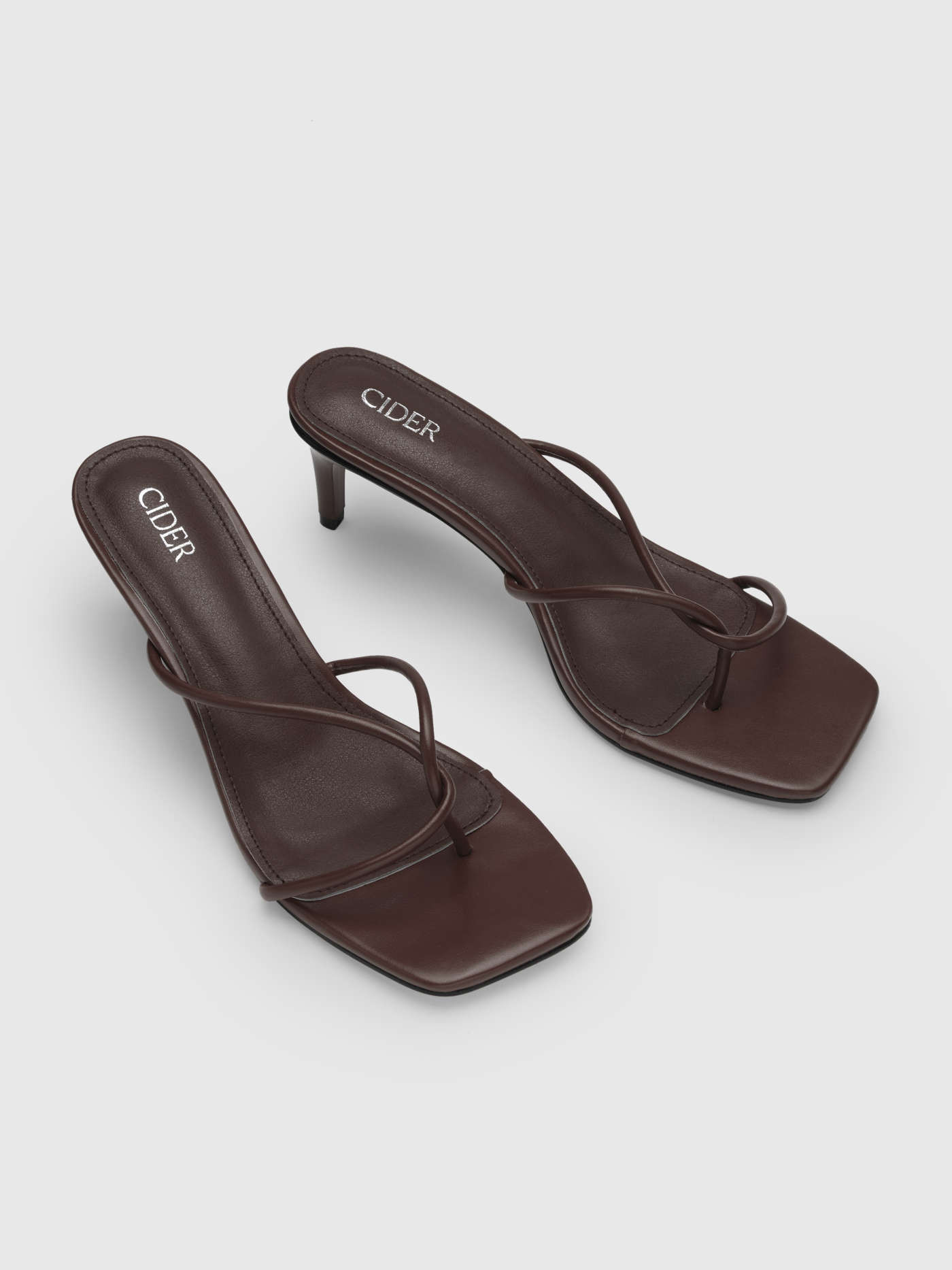 FLIP-FLOP HEELED SANDALS | Cider