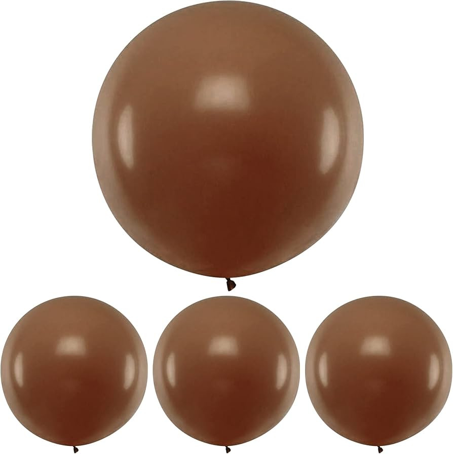 36 Inch Brown Balloons Giant Mocha Coffee Balloons Boho Party Decorations Gender Neutral Woodland... | Amazon (US)