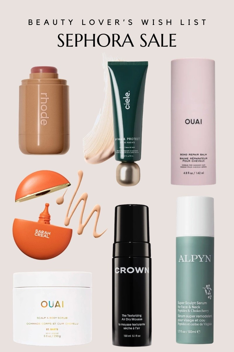 Sephora Sale Wish List

The Sephora Sale is a great opportunity to restock your favorites and try new products for the warmer days ahead. 

Crown Affair for air dry hair days. Ouai Scrub to smell like a tropical vacation. Fake a touch of sun with the Rhode Pocket Blush. 



#LTKSaleAlert