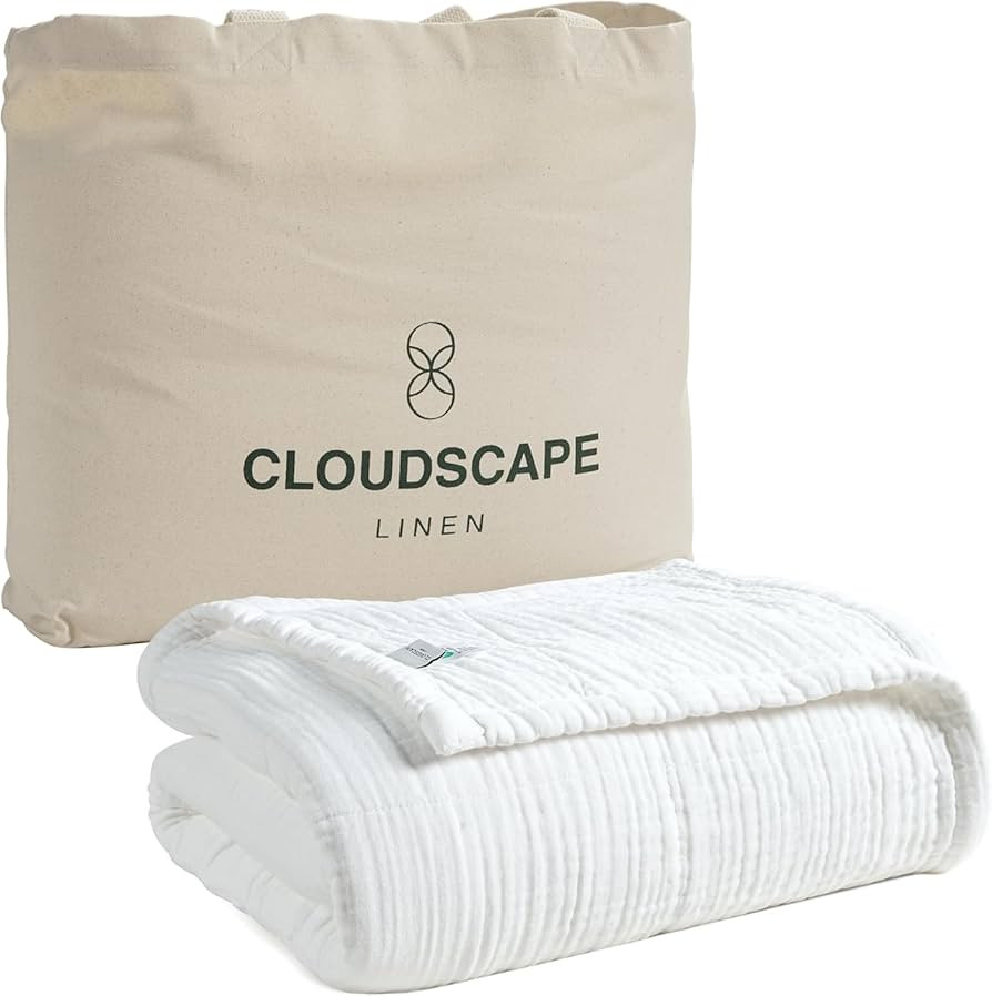 8 Layer Muslin Blankets Queen Size White | 100% Cotton Blanket Queen Size for Couch, Bed, Sofa, |... | Amazon (US)