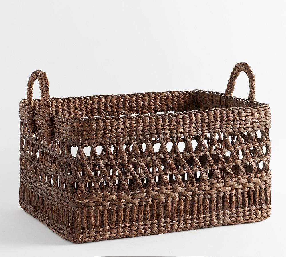 Pacific Handwoven Rectangular Basket | Pottery Barn (US)