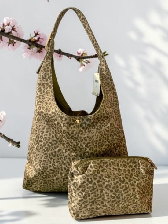 NWT ANTHROPOLOGIE LOVE KNOT SLOUCHY TOTE W/POUCH | Poshmark