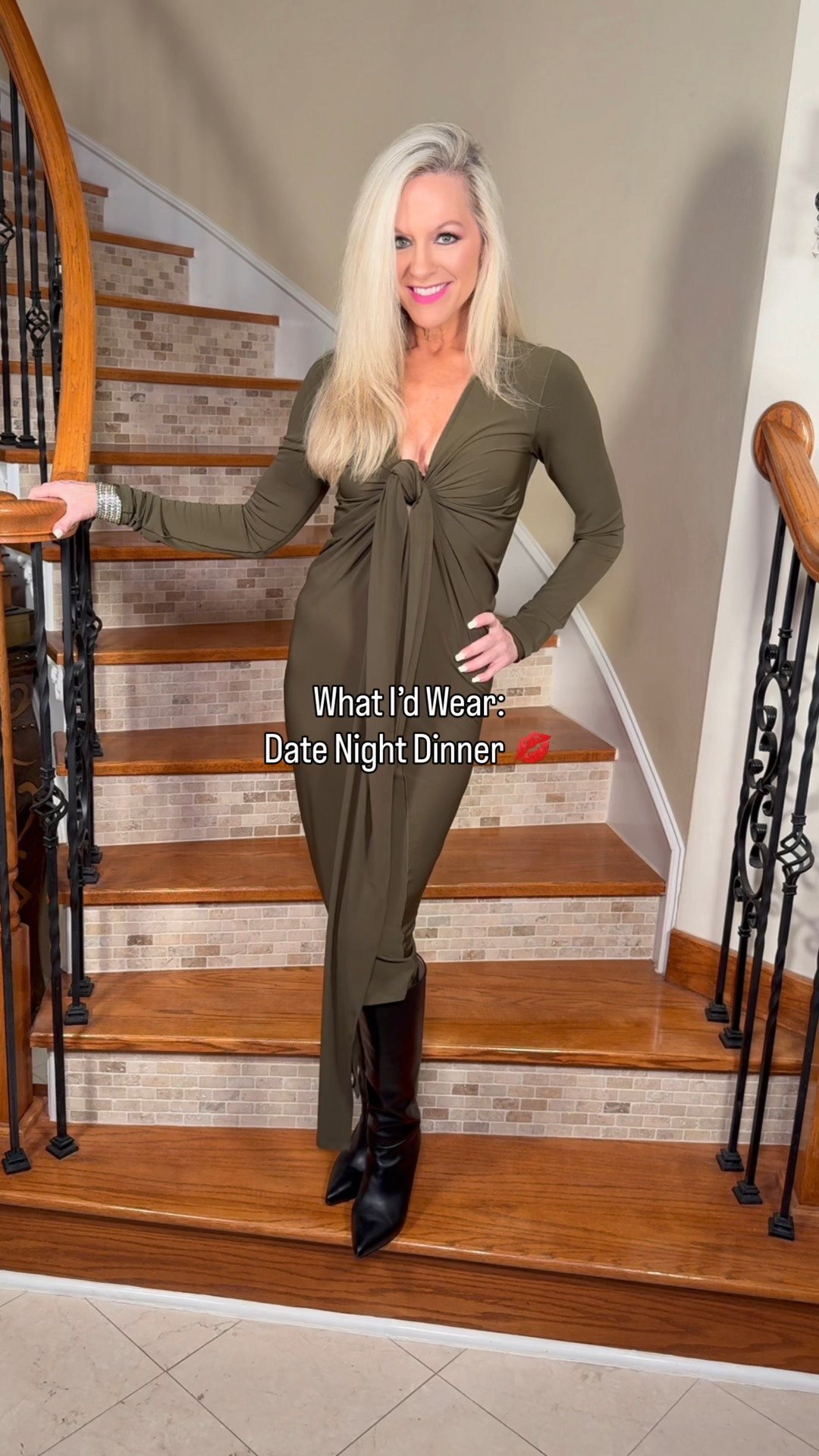 Such a fun date night dress! Unfortunately, this brand is not on LTK, but everything else is linked below.  If you want more information on the dress, please message me @agepluselegance. Boots code: AMY15 (I am 5‘4“, 113 pounds and wear a size XS/Small, 0/2). 

#LTKootd #LTKdayinmylife #LTKgrwm