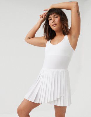OFFLINE By Aerie Tiebreaker Pleated Dress | American Eagle Outfitters (US & CA)