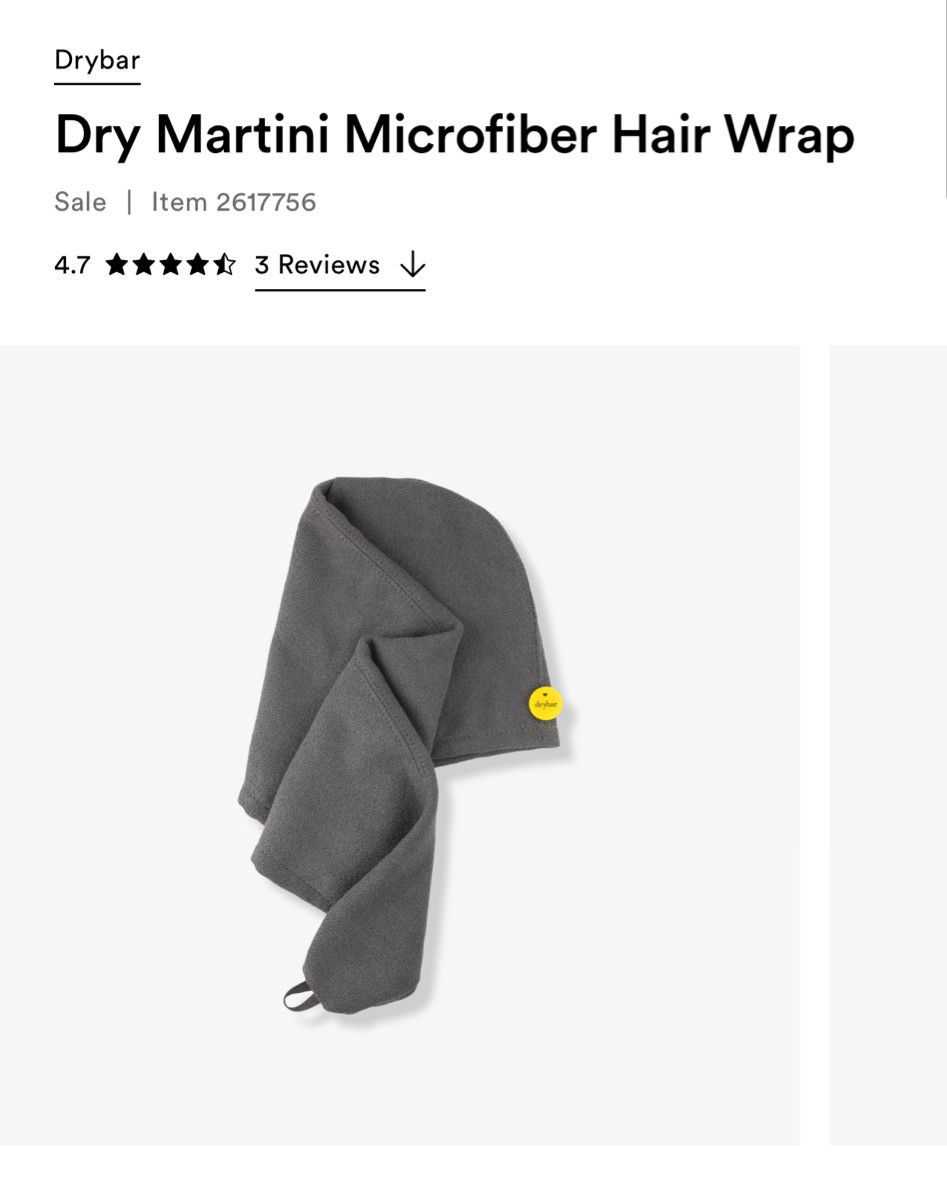 This super absorbent microfiber towel speeds up drying time while reducing frizz and breakage. 50% off 🔥