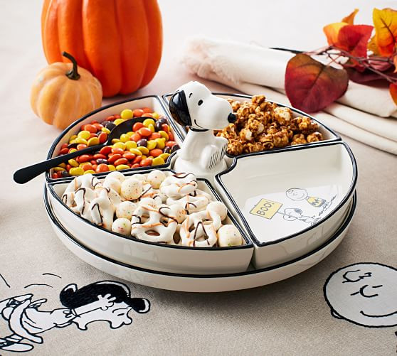 Peanuts™ Snoopy™ Stoneware Multi Section Lazy Susan | Pottery Barn (US)