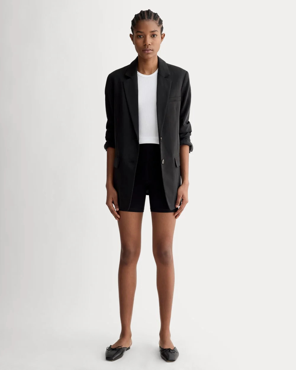 Everlane Perform Bike Short In Black, Size XXL, Polyester | Everlane
