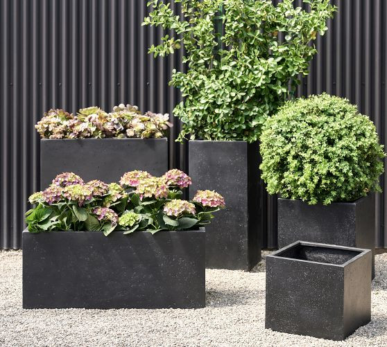 Mission Square Handmade Outdoor Planters | Pottery Barn (US)