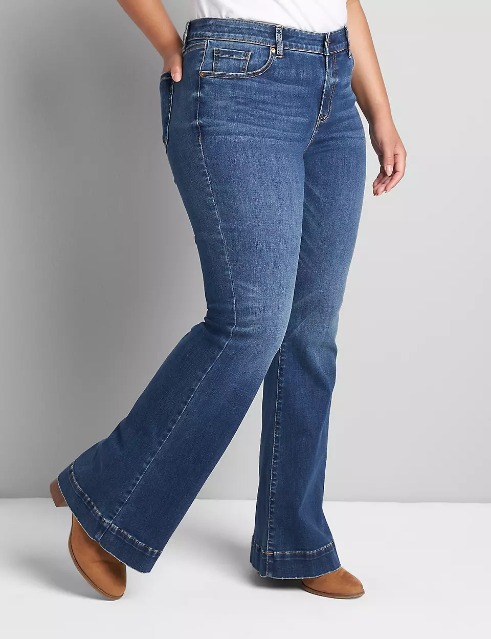 Signature Fit Flare Jean - Dark Wash | Lane Bryant (US)