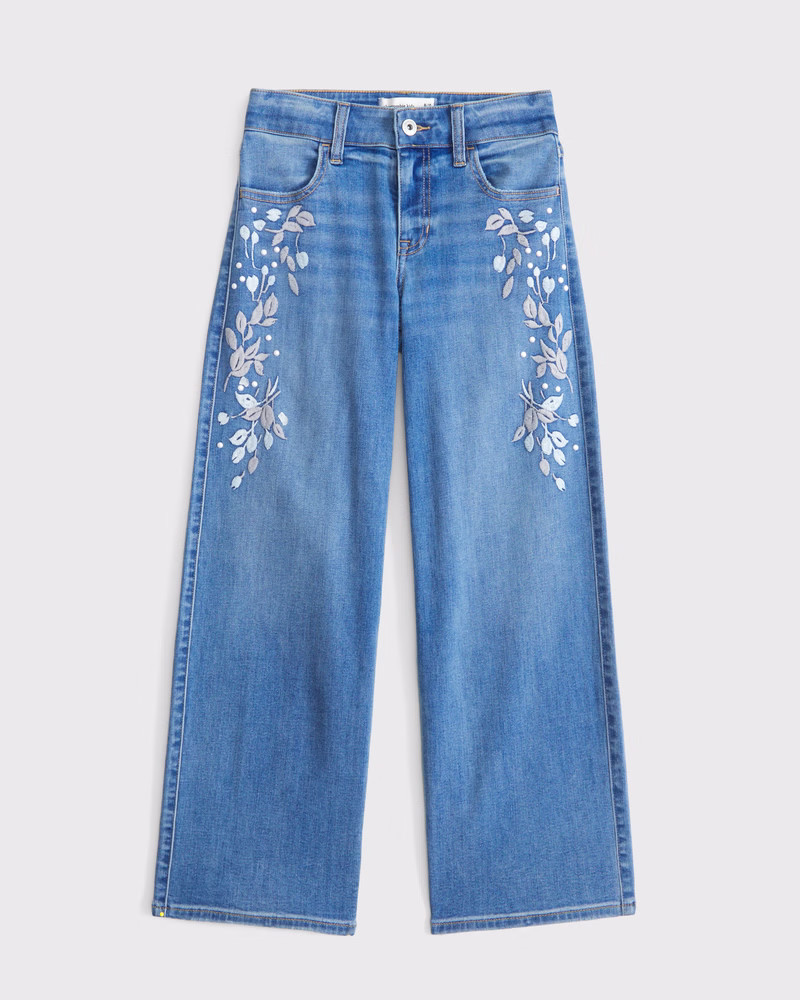 high rise wide leg jeans | Abercrombie & Fitch (US)