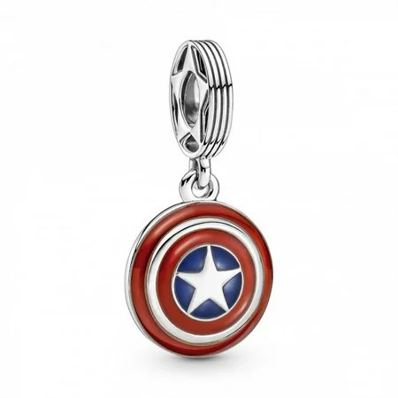 Pandora MARVEL x Pandora The Avengers Captain America Shield Dangle Charm | Walmart (US)