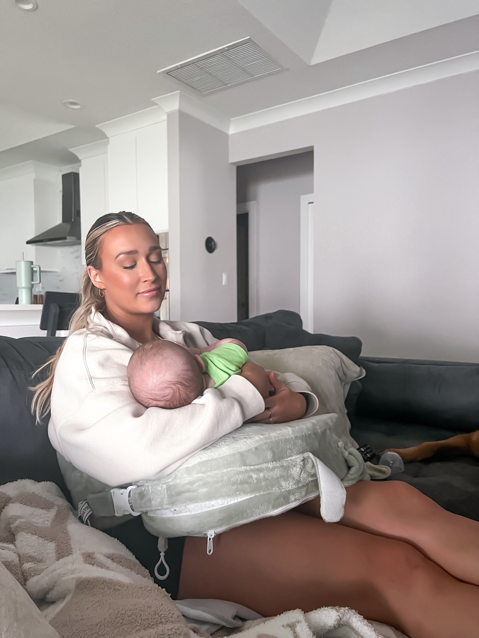 The best breastfeeding pillow! 

I tried so many of the other popular brands (Boppy, snuggle me, etc) and they always slid off of me? 

As a c section mom I HAD to be comfortable feeding him. We still use this and will continue to use it.

If anything, buy it for when your friends come over! My friends love to put this on to support them as they hold the baby! 

Feeding pillow. Nursing pillow. Breastfeeding pillow. Boppy. My breast friend. Breast feeding pillow.

#LTKBump #LTKFindsUnder100 #LTKBaby