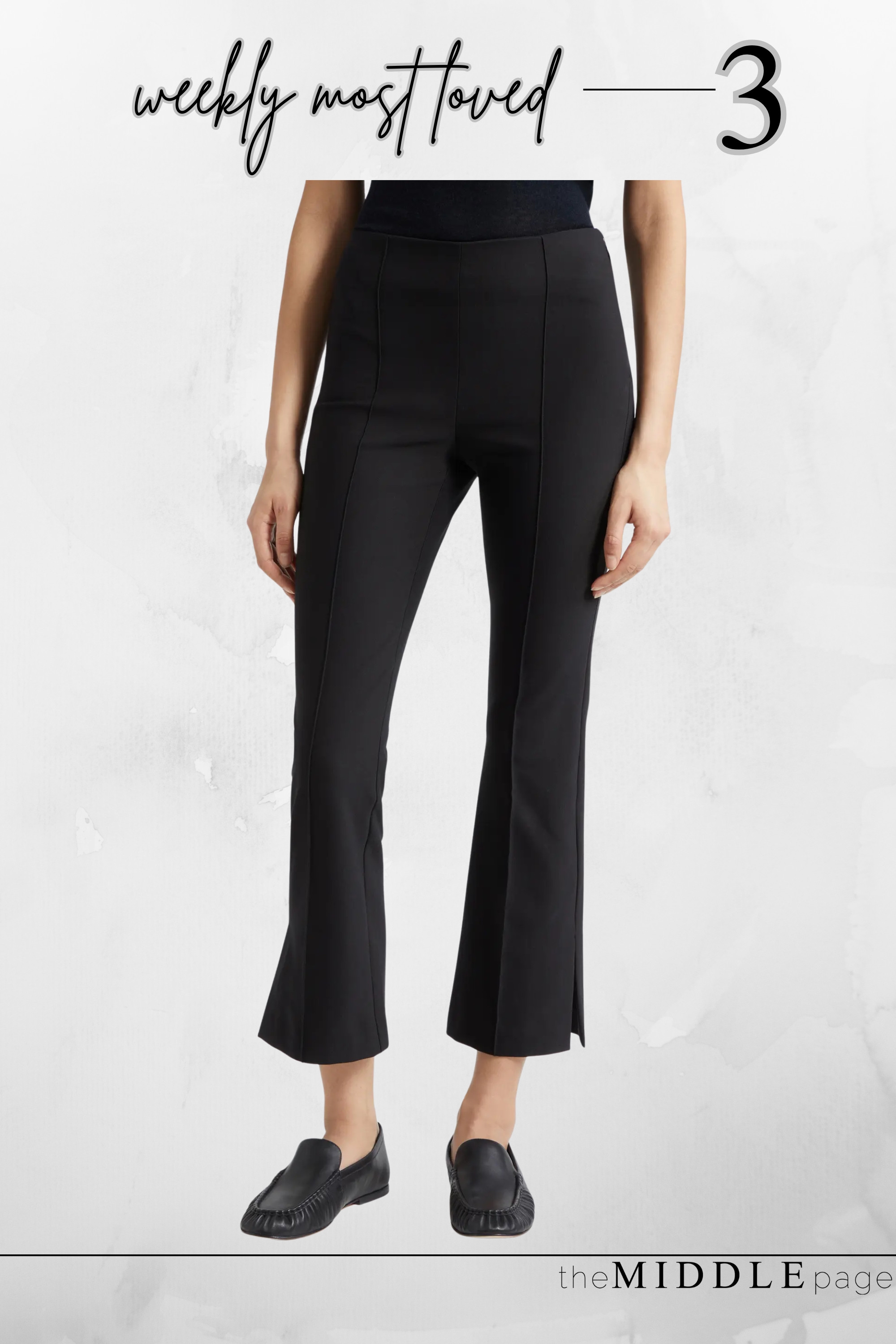 These black crop flare pants are currently on sale and such a polished wardrobe staple. The side-split hem keeps them modern, and they’re easy to style for business casual workwear, work outfits, travel days, or dinner plans. #LTKsalealert #LTKOver40 #BusinessCasualWorkwear #WorkOutfits #DateNightOutfits 

 #LTKootd #LTKSeasonal #LTKOver40