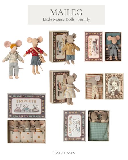 Maileg mice dolls and dollhouse. Little girl gift they will cherish! My kids adore them! A great heirloom gift!

#maileg #bohemianmama #giftguide #littlegirlgiftguide

#LTKHoliday #LTKunder50 #LTKkids