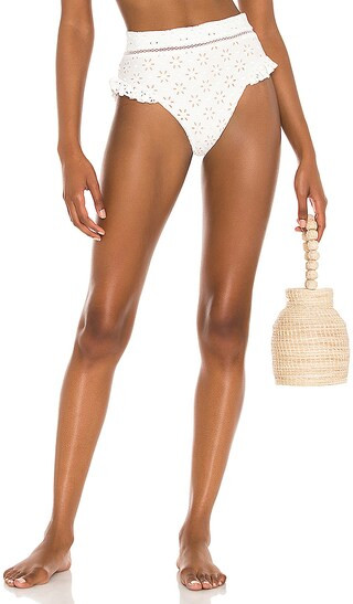 Zeina High Waist Bottom in White | Revolve Clothing (Global)