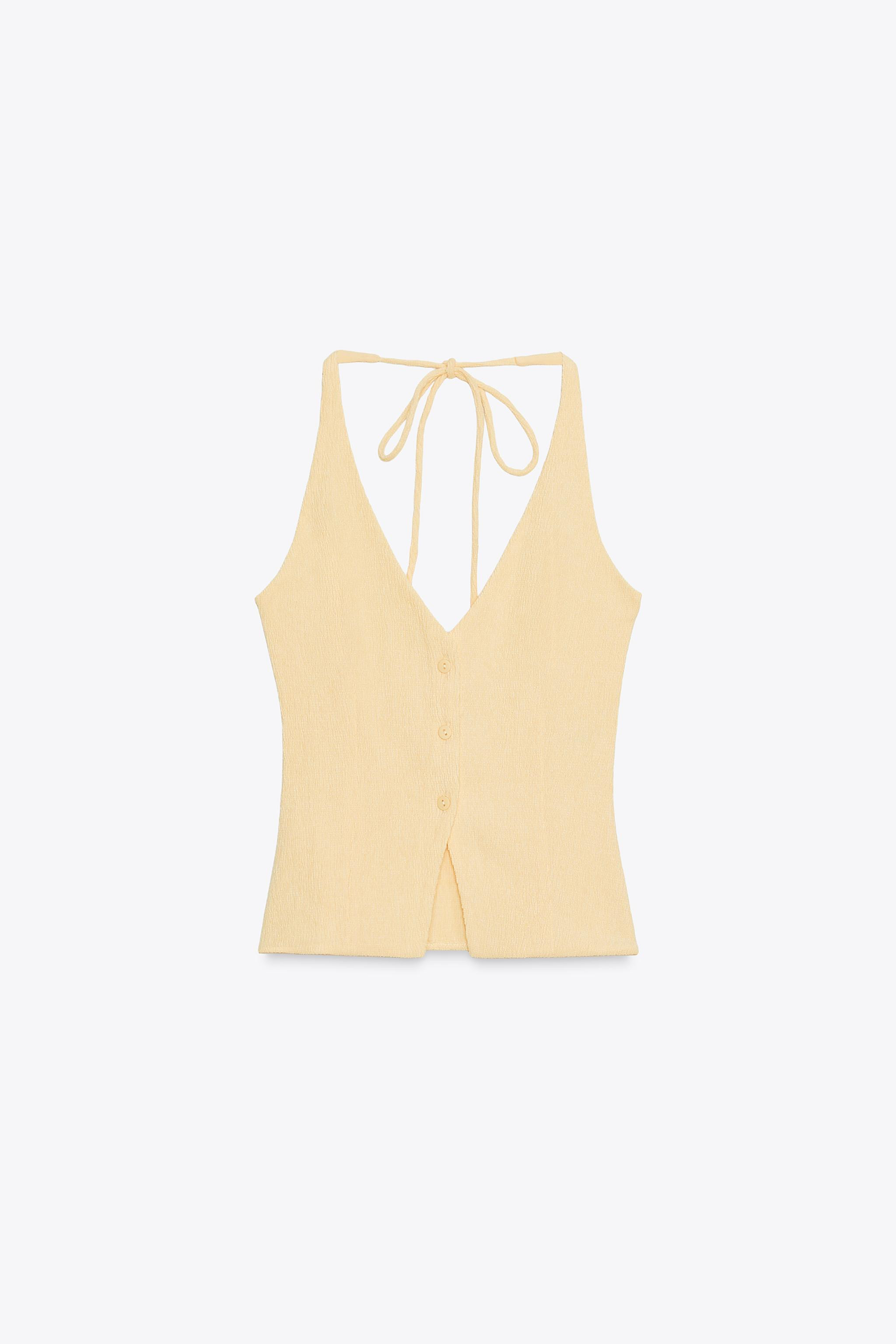 TEXTURED WAISTCOAT TOP | Zara UK