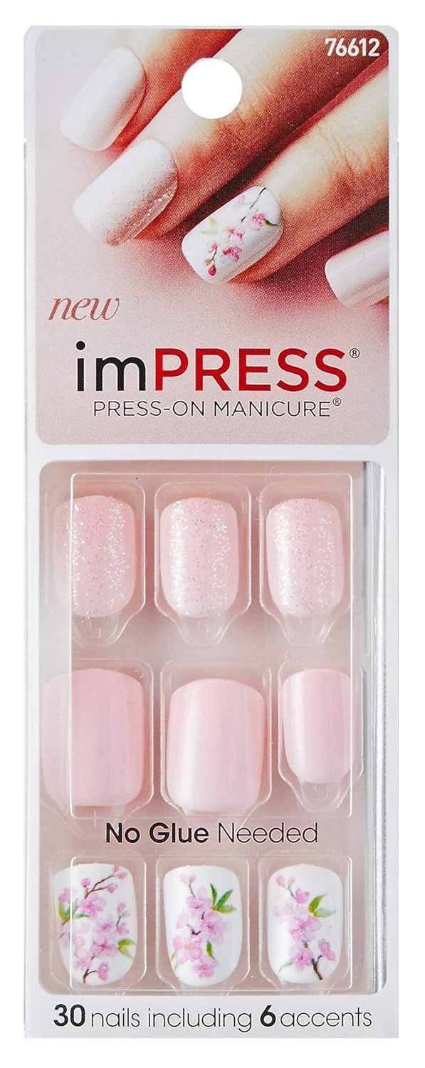 KISS imPRESS"Lucky" Short Length Press-On Manicure Nails | Amazon (US)