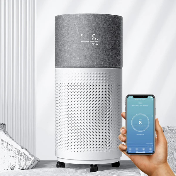 CleanForce Rainbow Series Air purifier for Home Large Room - Gray | CleanForce Technology Inc.