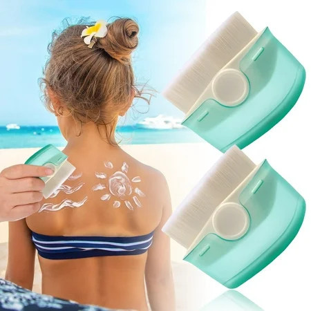 Ettsollp Sunscreen Applicator Brush with Dust Lid Soft Bristles Portable Loose Pressed Powder Eye Shadow Blush Sun Lotion Women Makeup Brush | Walmart (US)