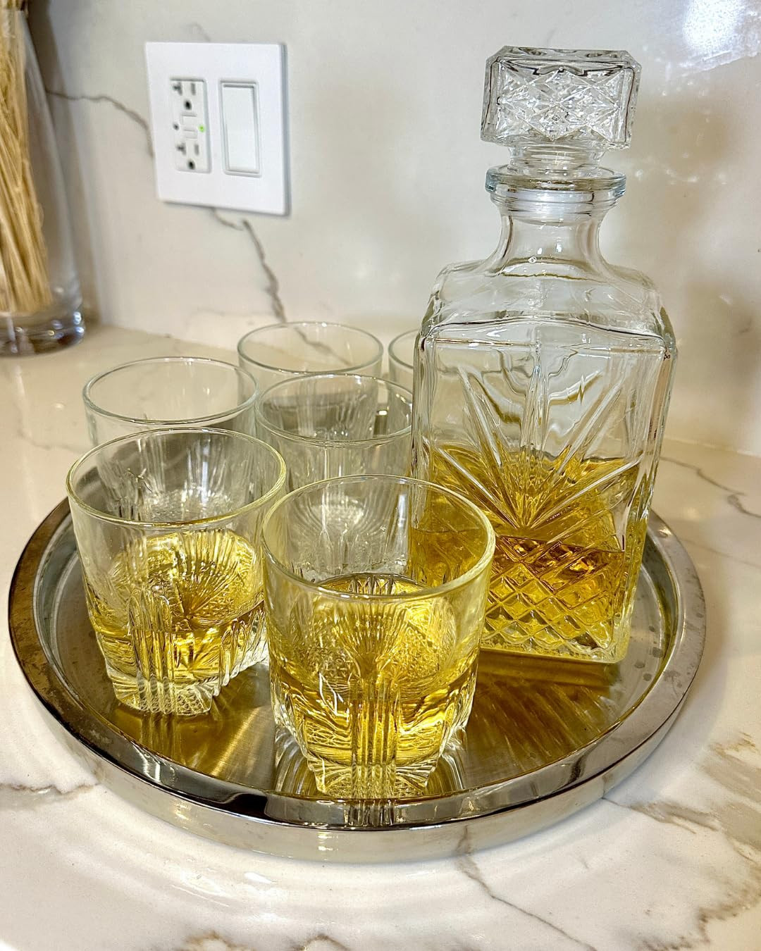 Elevate your home bar the classy (and timeless) way 🥃✨ with this whiskey decanter set! Designed to beautifully store and serve your favorite spirits, it adds a sophisticated touch to hosting nights, celebrations, or quiet evenings at home 💖🏡. Perfect for gifting or upgrading your own space, it turns every pour into a stylish moment 👀✨. Trust me, this is one statement piece guests will always notice 💕

#whiskeydecanter #homebar #barcart #drinkware #hostingessentials #homeessentials #whiskeylover #entertaining #kitchenmusthaves #modernliving #dailyessentials #baraccessories #lifestyleupgrade #cozyhome #homeupgrade #drinkinspo #glassware #homeinspo #ltkhome #ltkfinds #musthave #datenight #stylishliving #barstyle 

 